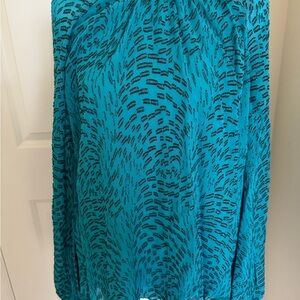 Lilly Pulitzer Teal and Black Blouse